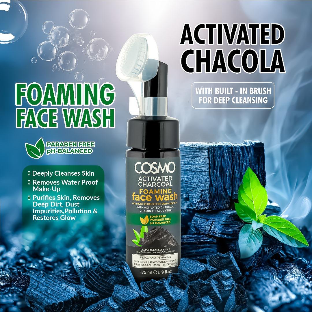 Activated Charcoal Foaming Face Wash